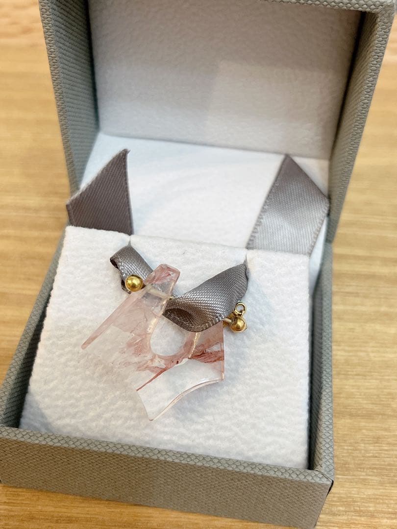 モナカジュエリー　ロックピアス ガーデンクオーツ K18