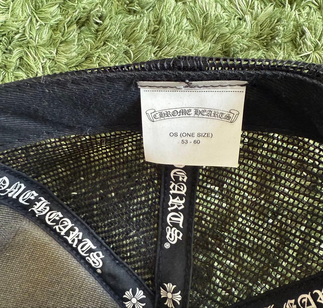 CHROME HEARTS 刺繍ロゴ キャップ ブラック