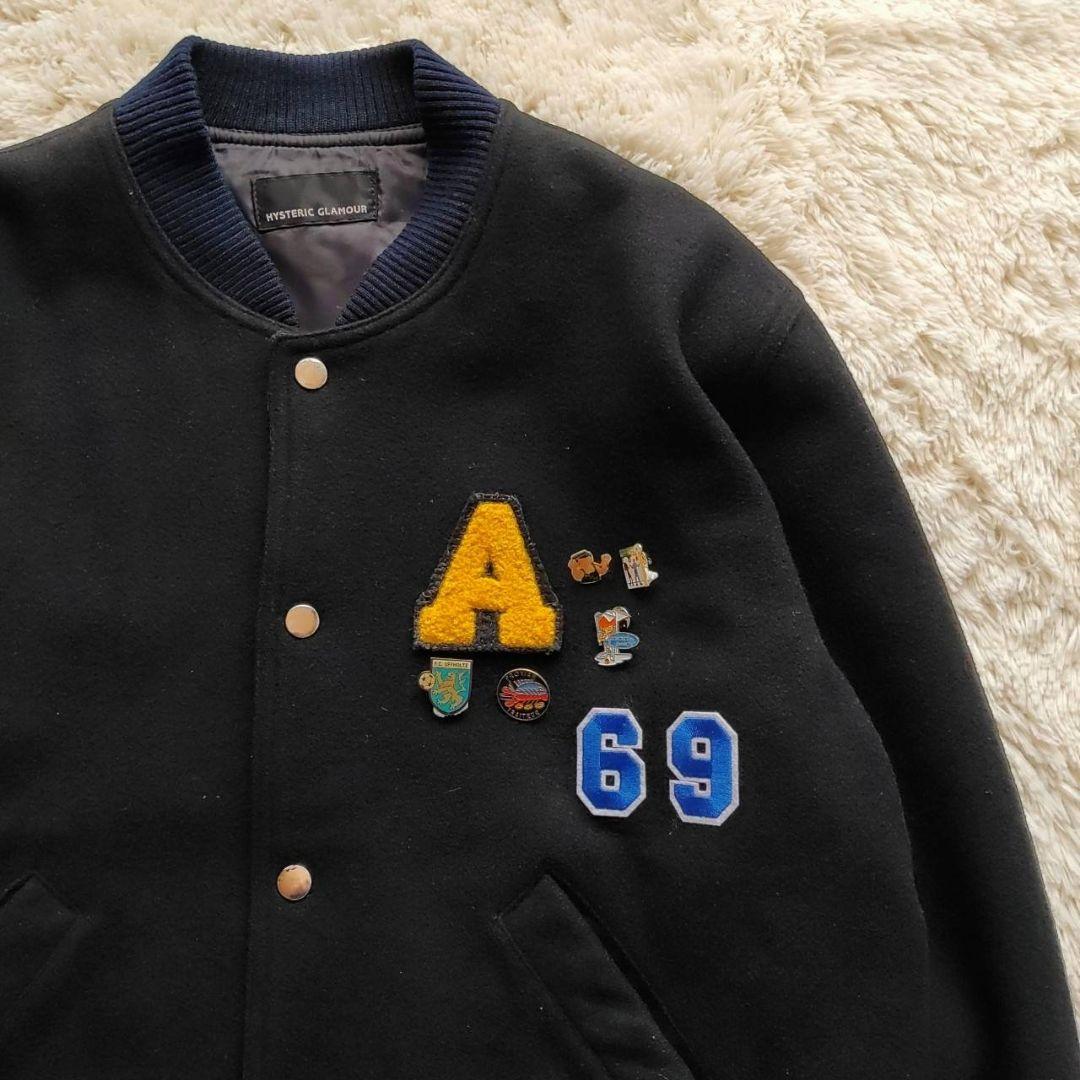 HYSTERIC GLAMOUR 初期 大判刺繍デザイン ウール スタジャン