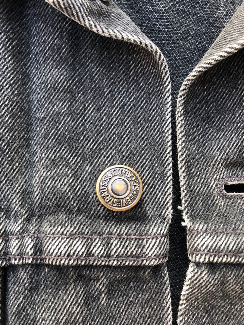 90s リーバイス 70503 08 ユーロ デニムジャケット ブラック M