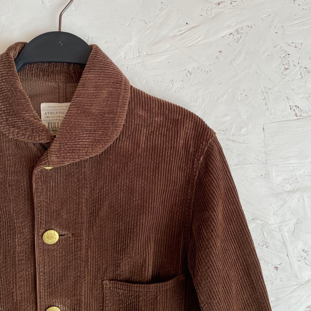 日本製【FULLCOUNT】コーデュロイジャケット　カバーオール ブラウン　36