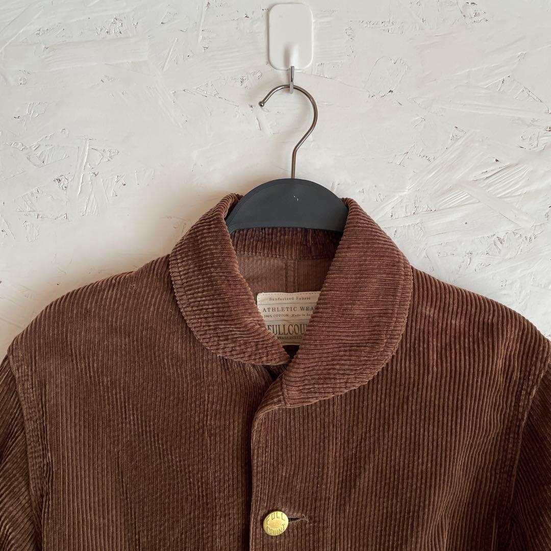 日本製【FULLCOUNT】コーデュロイジャケット　カバーオール ブラウン　36