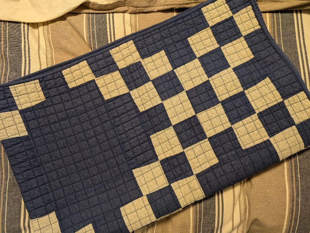 美品 BASSHU パッチワーク キルト ブランケットキルトラグ ペンドルトン