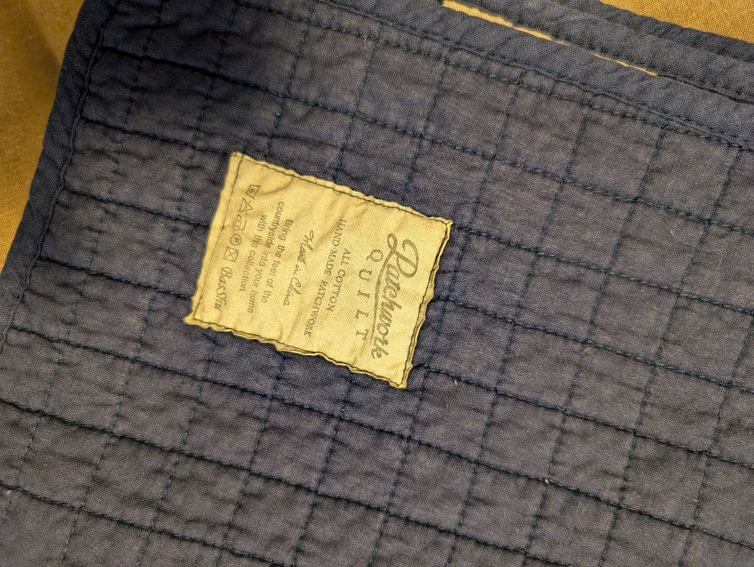 美品 BASSHU パッチワーク キルト ブランケットキルトラグ ペンドルトン