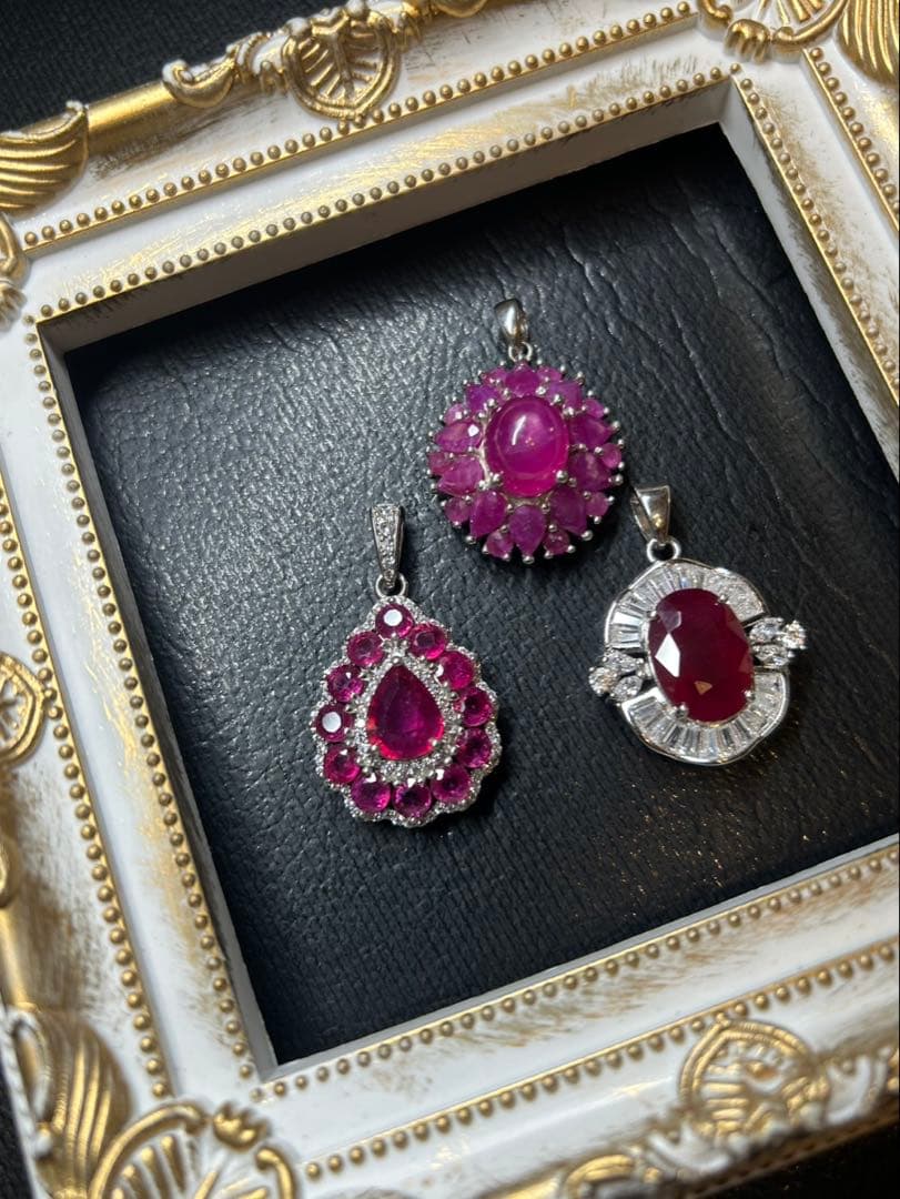 どれみ♬☆*:.。. .。.:*☆❣️ルビーペンダントトップ