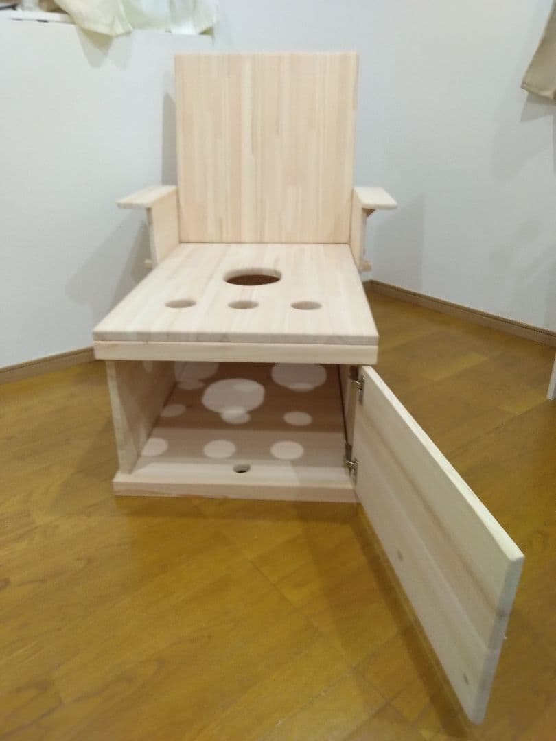 まるページ①　ワイド型よもぎ蒸し専用椅子　オーダーメイド 発送分担