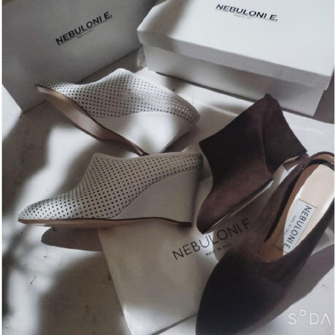 ネブローニ　ミュール　定価74800円　　ブーツ　　　　マディソンブルー