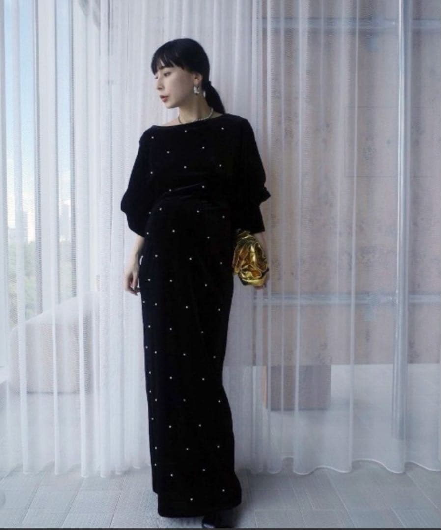 正規品　AMERI VINTAGE /Mサイズ/ベロアドレス/オケージョン