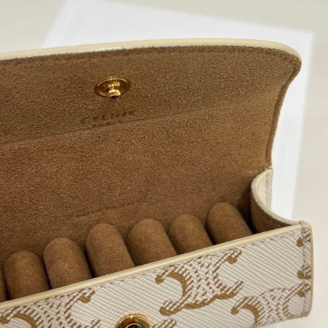 【新品未使用】CELINE セリーヌ リングケース ホワイト トリオンフ小物入れ