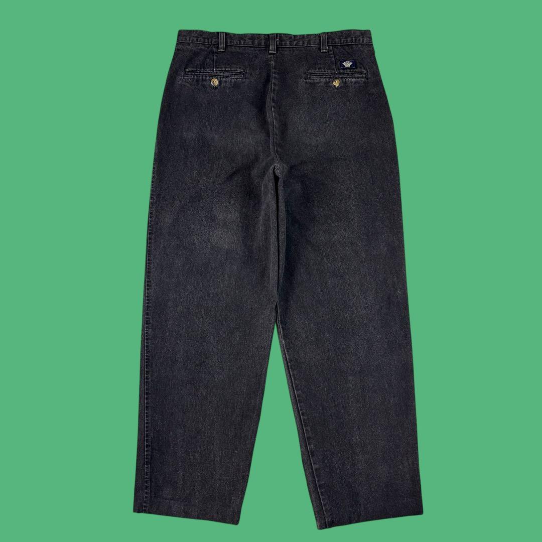 90s Dockers 2タック ブラックデニムスラックス W34 Levi's