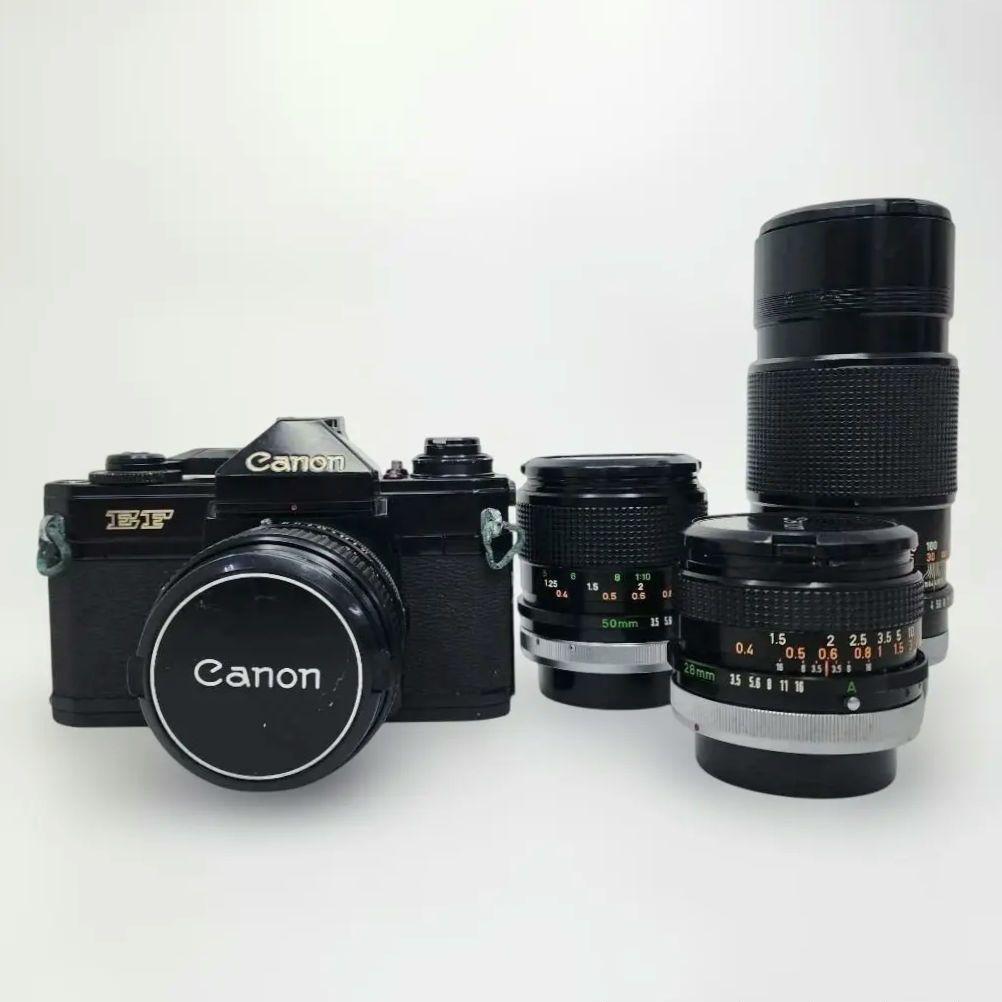 Canon キャノン EF フィルムカメラ レンズ4点セット 現状品 ジャンク扱