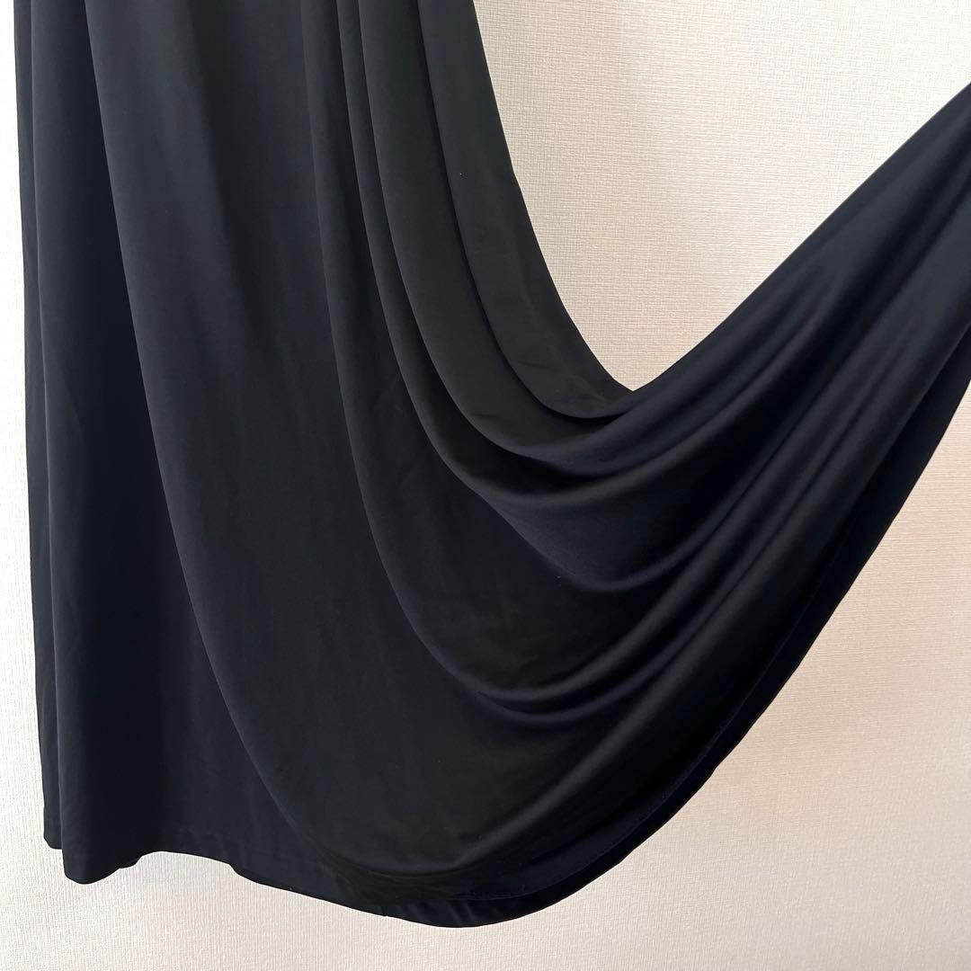 週末値下げ❣️CABaN【美品】キュプラジャージー ギャザーキャミワンピ S 黒♦︎