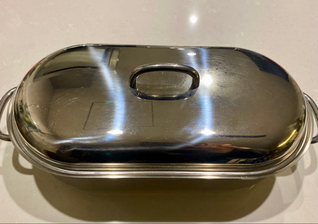 スイス製ステンレススチール 蒸し器 (茶碗蒸し８個一気に調理可！)