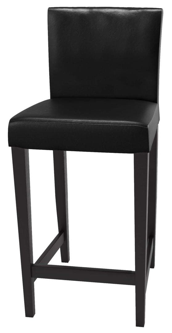 IKEAヘンリクスダール レザー カウンターチェア ハイスツール 二脚