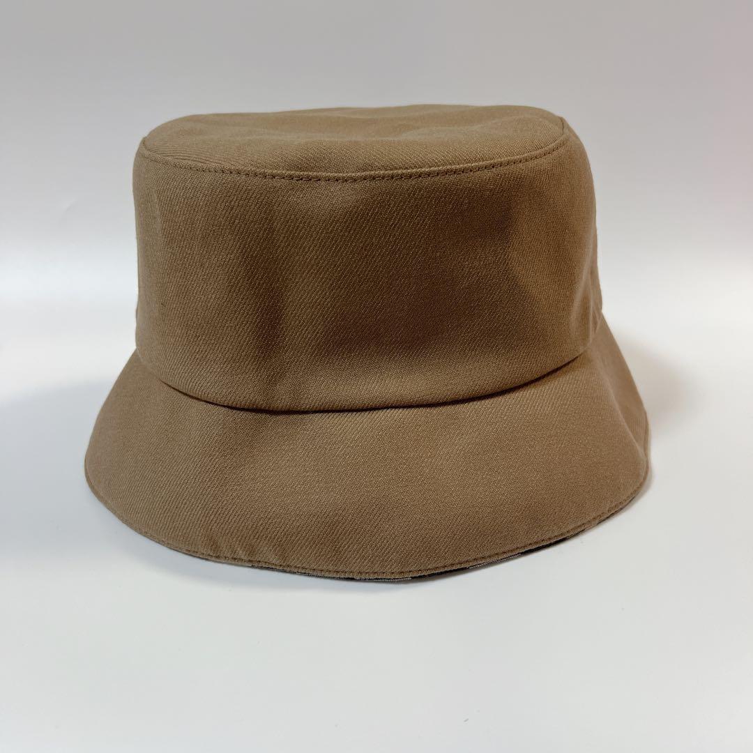 《美品》バーバリー リバーシブル バケットハット ノバチェック ブラウン バケハ