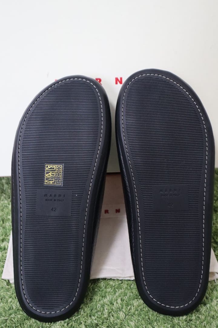 新品　MARNI レザー　サンダル　マルニ　メンズ　シューズ　スニーカー