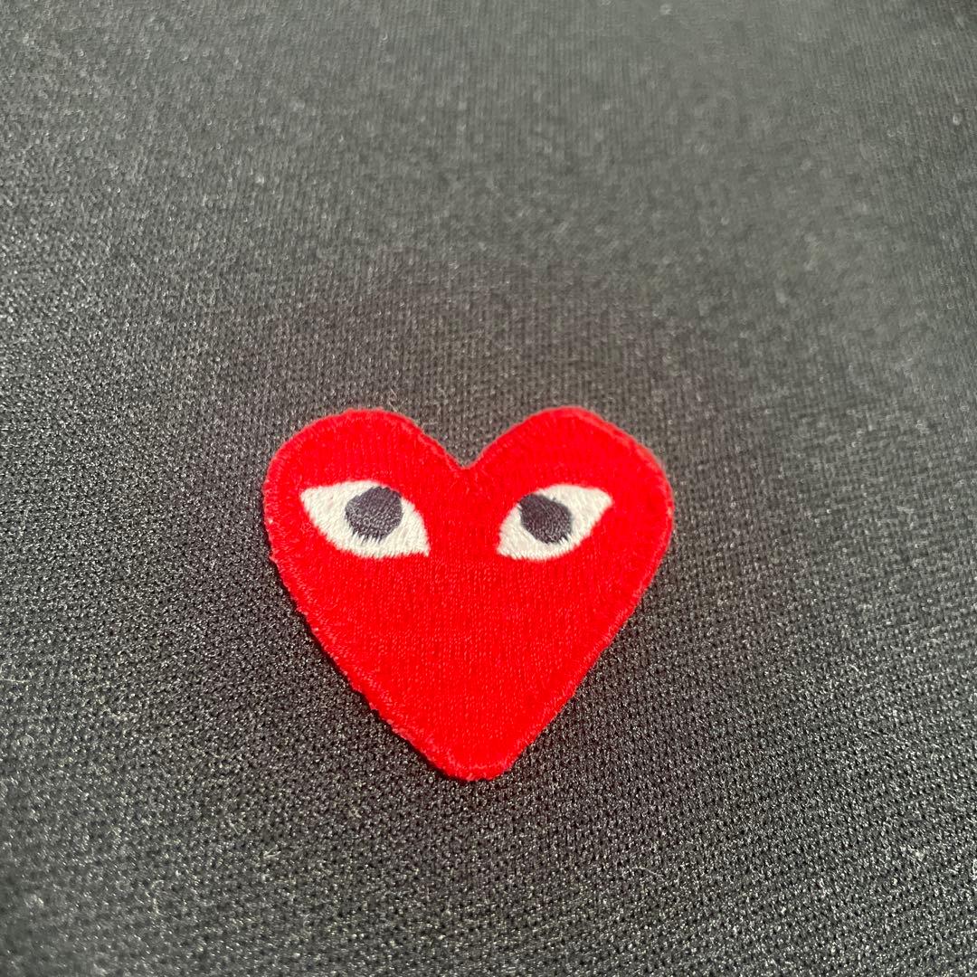 【正規品】プレイコムデギャルソン ハートロゴ パーカー Lサイズ ブラック