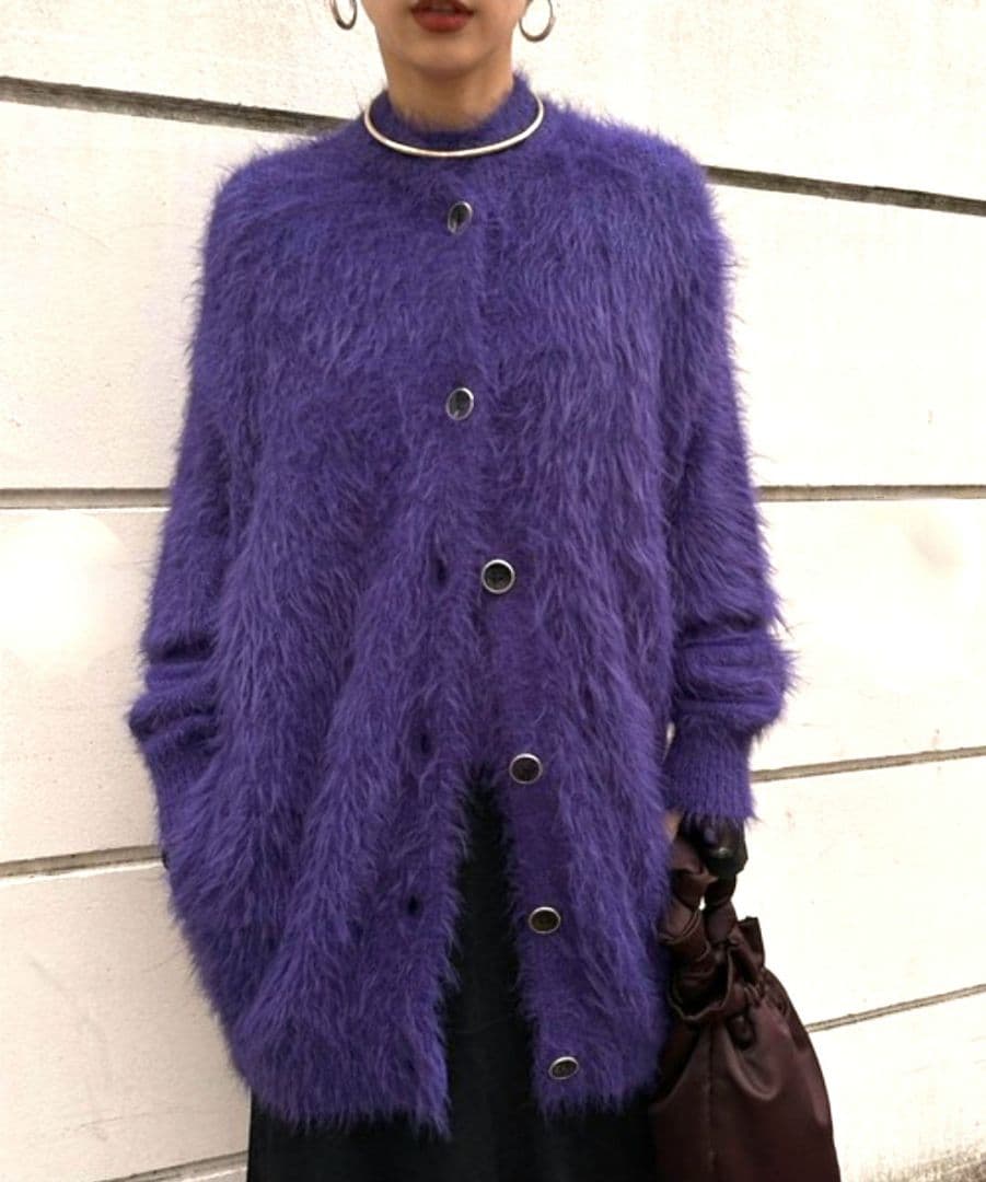 FEATHER OVER CARDIGAN WITH VEST　ameri