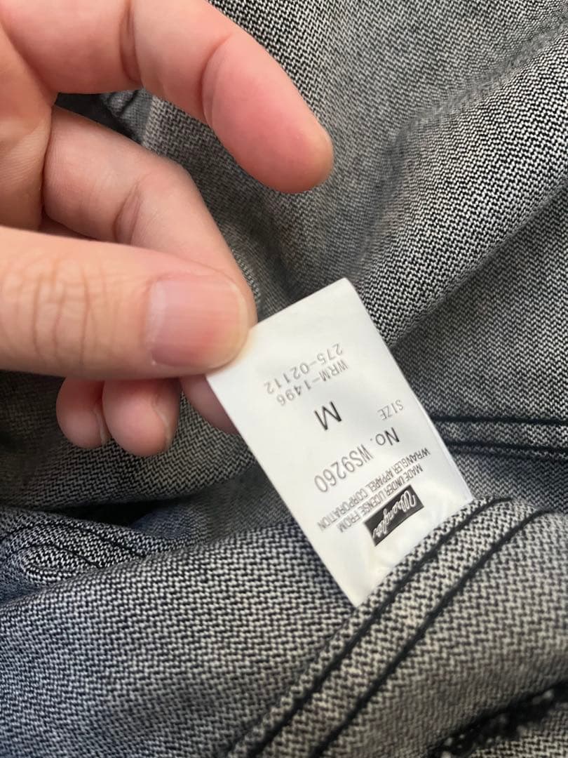 Ｌ*ｉ様 定価4万3千円　WACKO MARIA WRANGLER ブラックデニ