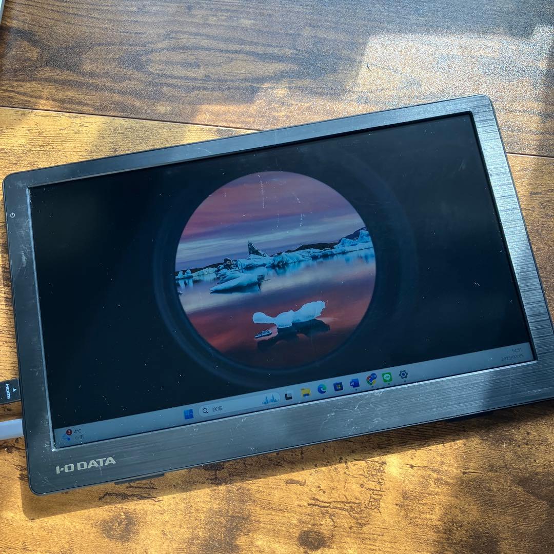 【コーン】LCD-CF131XDB-M モバイルモニター