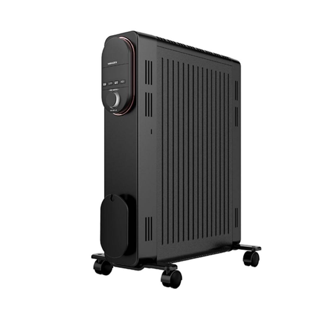 新品未使用箱不良　山善 オイルレスヒーター ブラック DOL-JJ12(B)