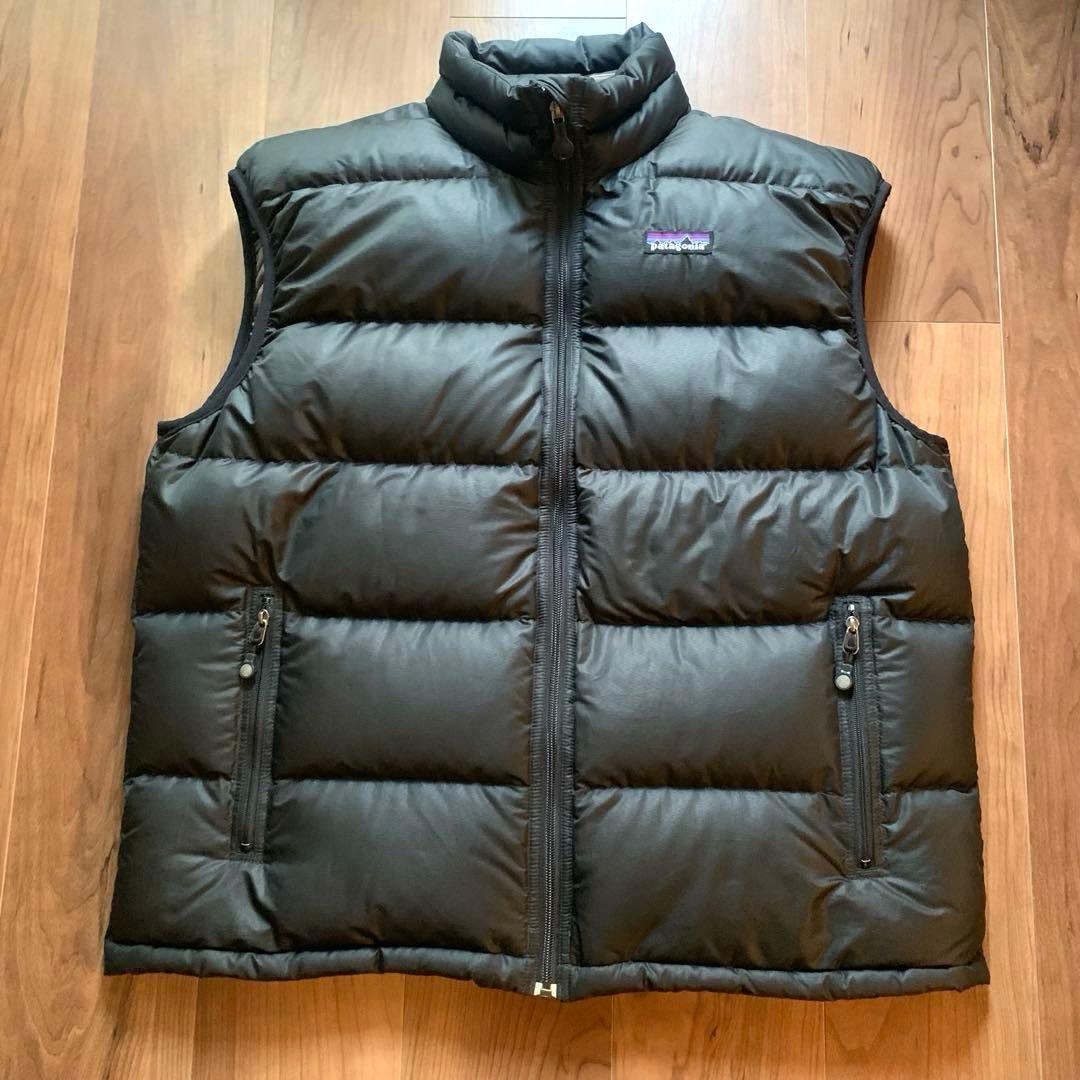 patagonia ダウンベスト L 黒 パタゴニア グースダウン L 黒