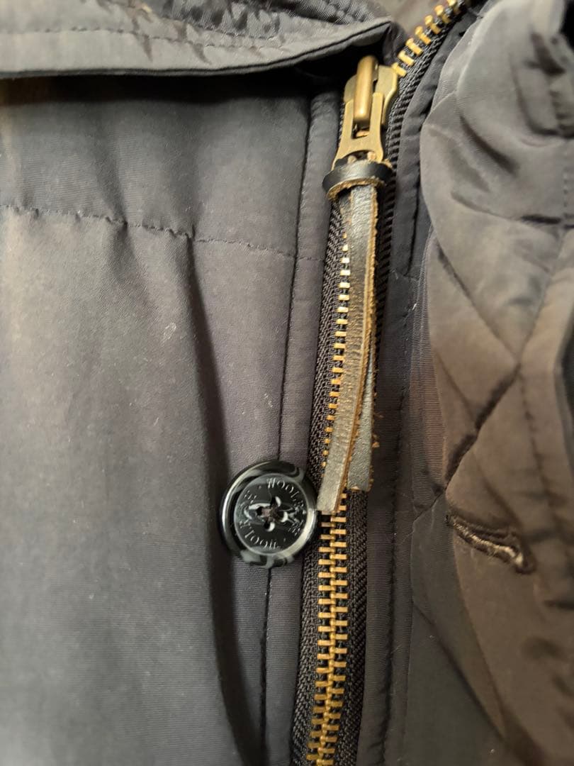 【最終お値下げ】Woolrich ファー付き ブラックダウンジャケット L