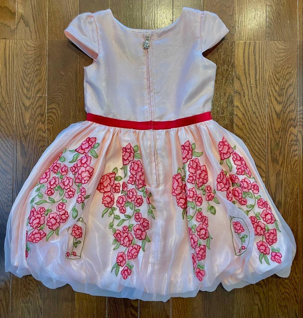 【美品】 完売品 美女と野獣 ベル ドレス 海外限定 120 プリンセス　発表会