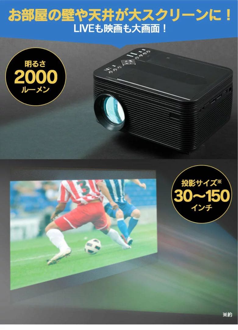 DVDプレイヤー搭載プロジェクター地デジTV受信チューナーセット VS-P01S