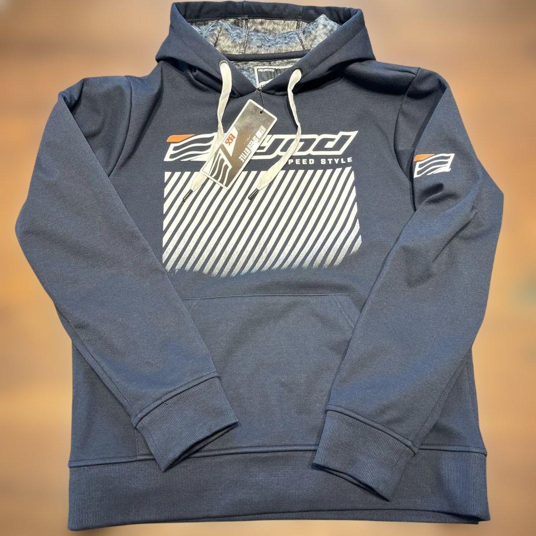 HYOD WIND BLOCK HEAT パーカー L ネイビー