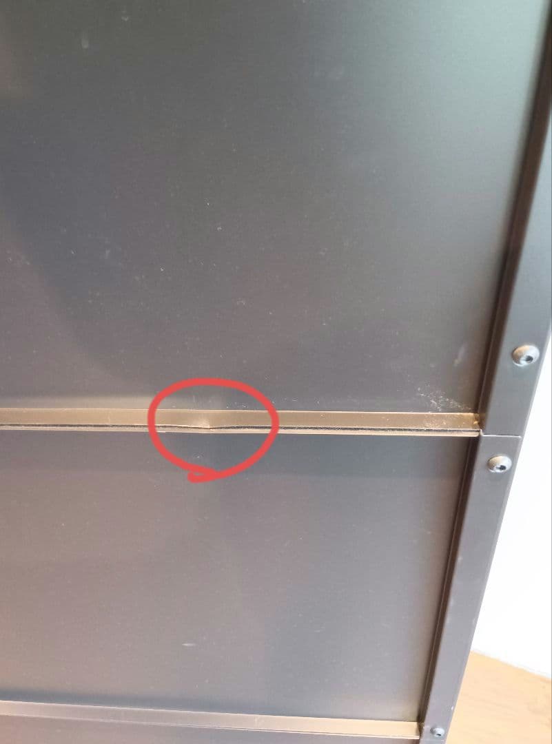 ディスプレイケース　棚無し　使用感有　高さ約１２０cm✕幅８１cm✕奥行３９cm