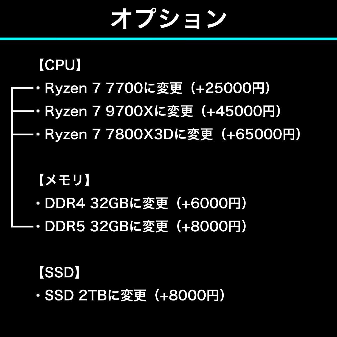 【リファPC】 RTX4070Ti搭載ゲーミングPCフルセット h17