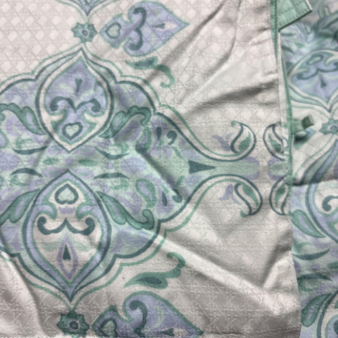 クリスチャンディオール CDロゴ ダウンケット グリーン 羽毛 掛け布団