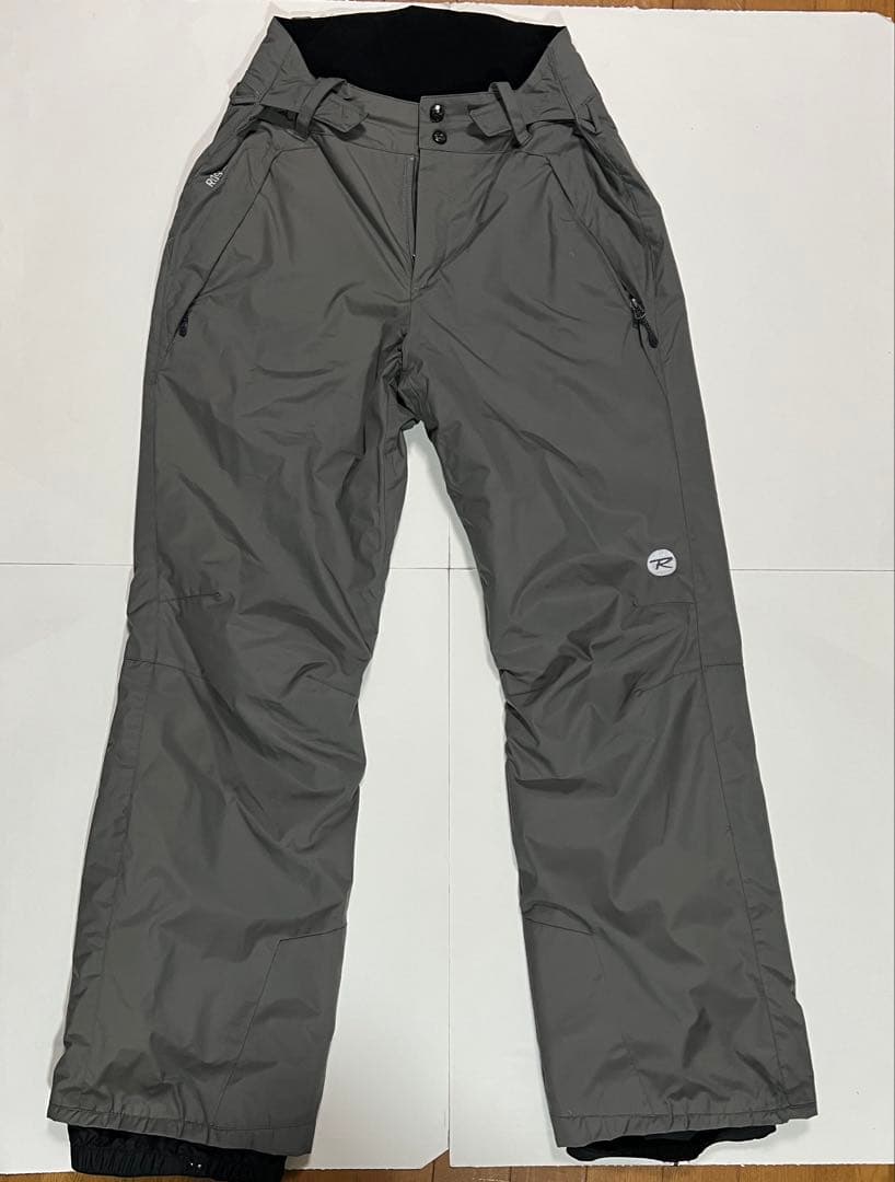 ★1回のみ使用 ROSSIGNOL スキーパンツ チャコール色