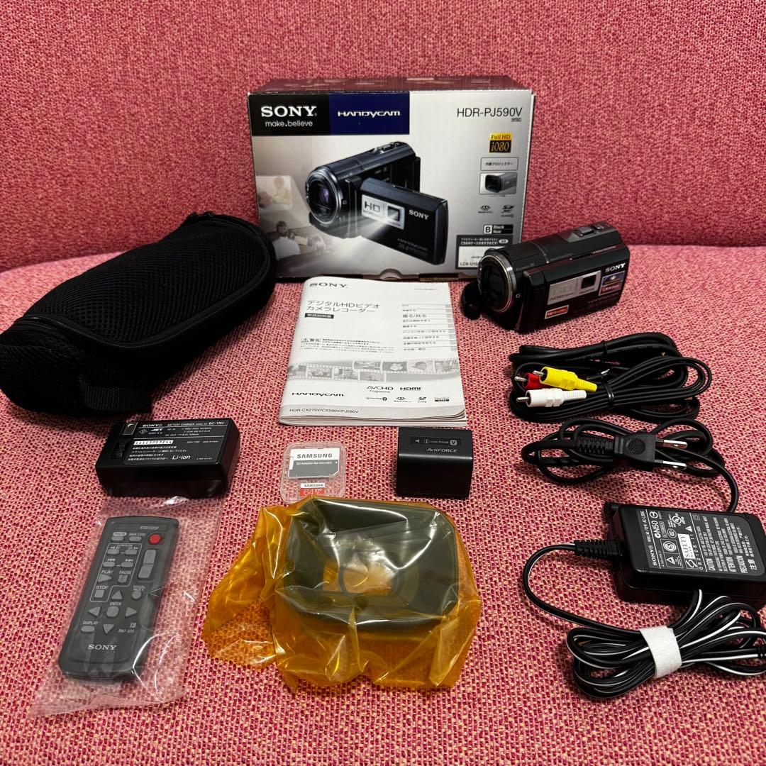 【美品／動作確認済】SONY　Handycam　HDR-PJ590V