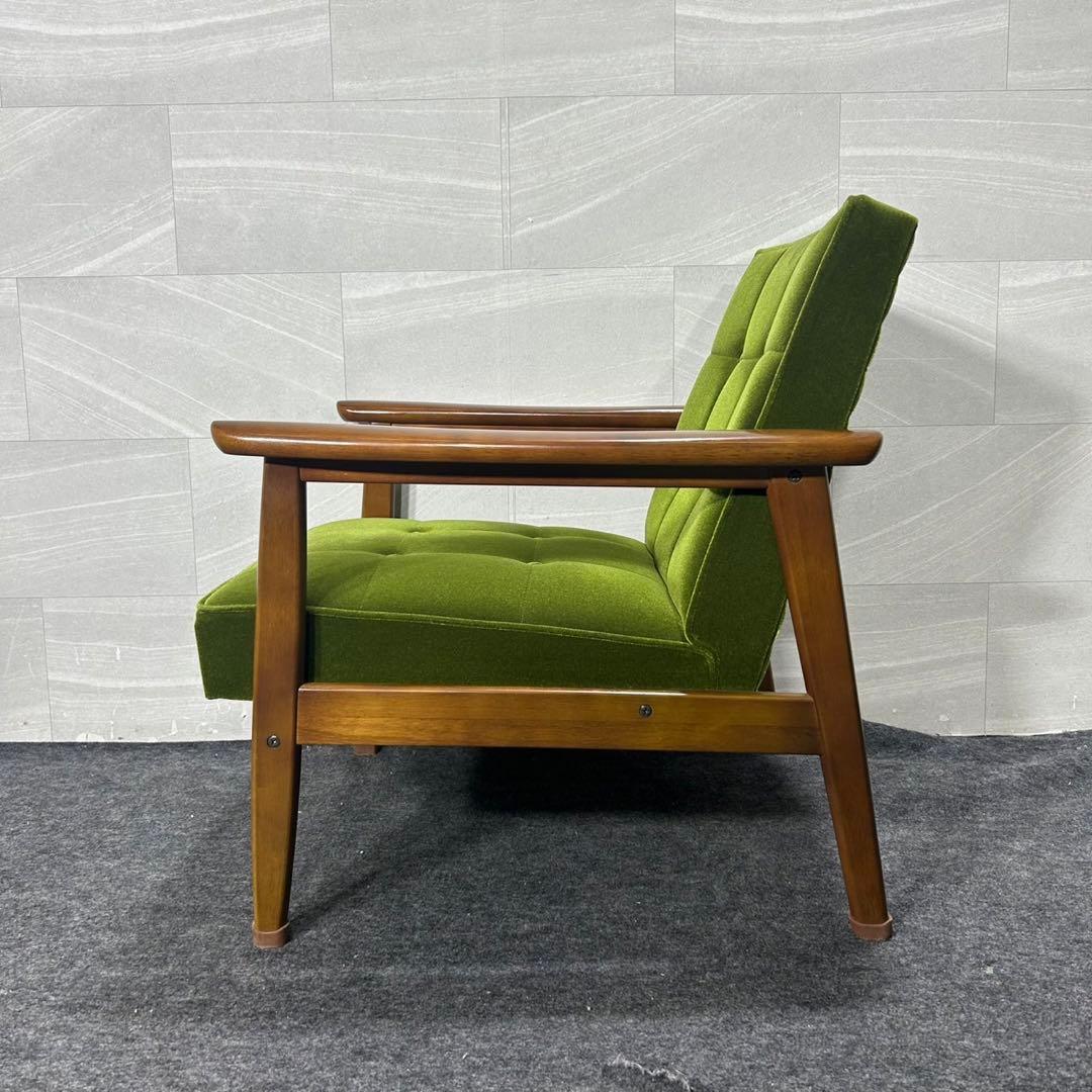 カリモク60 Kチェア 一人掛け モケットグリーン おしゃれ 家具 d3813