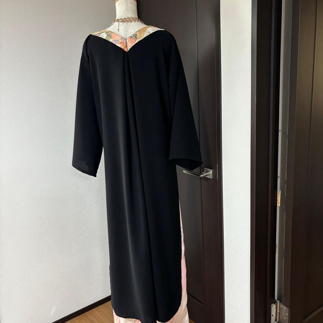 彩　着物リメイク♪華やかな和風アオザイ❣️花柄