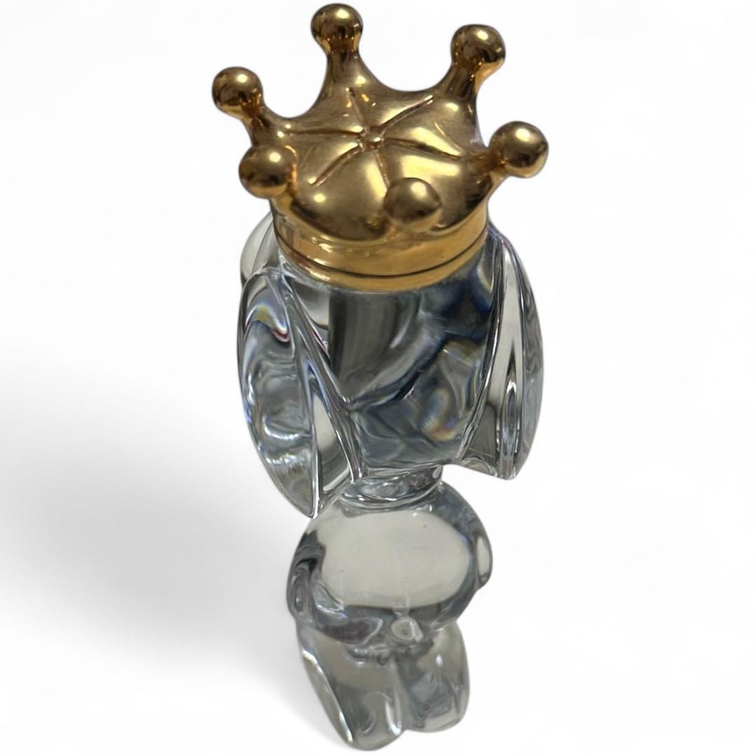 Baccarat ×Snoopy バカラ　スヌーピー王冠　クリスタル　置物