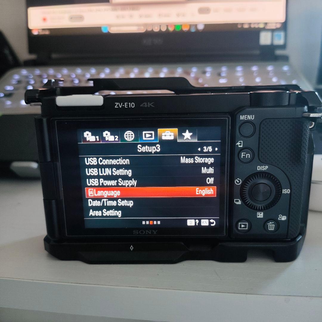 ZV-E10+Cage,4個batteries,English日本語も可能