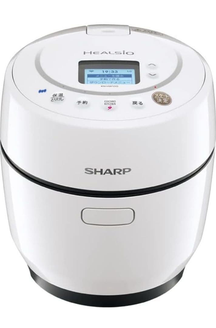 SHARP HEALSIO 電気圧力鍋 ホワイト　KN-HW10G-W