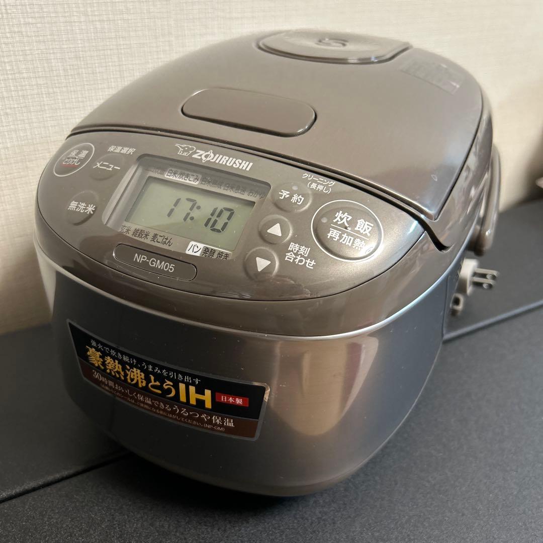 【12/16限定価格】象印 NP-GM05 炊飯器 豪熱沸とうIH 日本製超美品