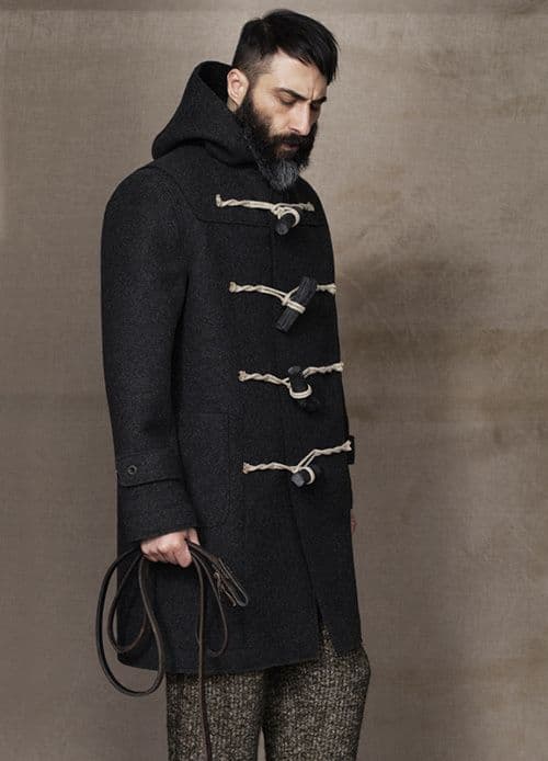 フランクリーダー　ヘビーローデンウール ダッフルコート　М　チャコールグレー