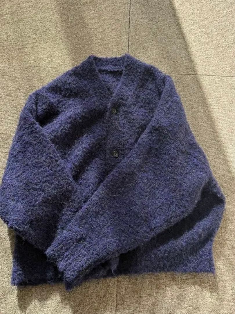 ジャーナルスタンダードluxe ブークレーVネックカーデ パープル