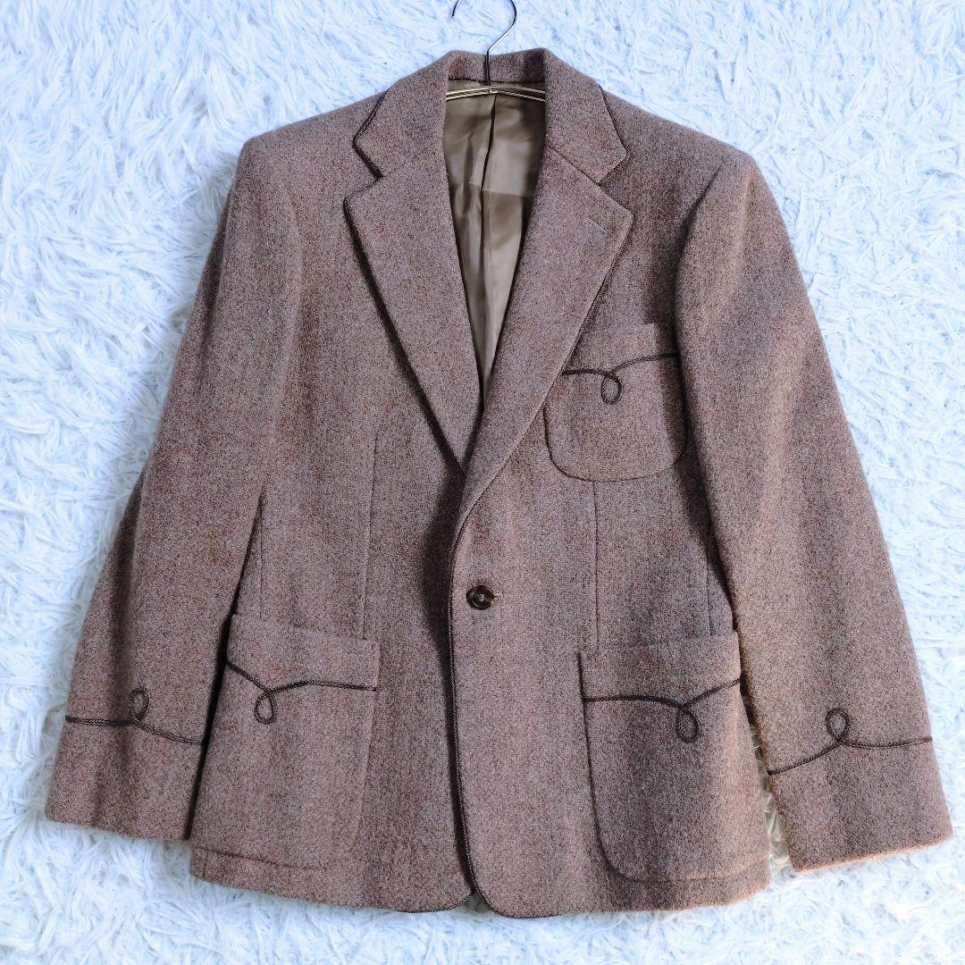 【希少品】ラルフローレン　ハリスツイード　ジャケット　リボン