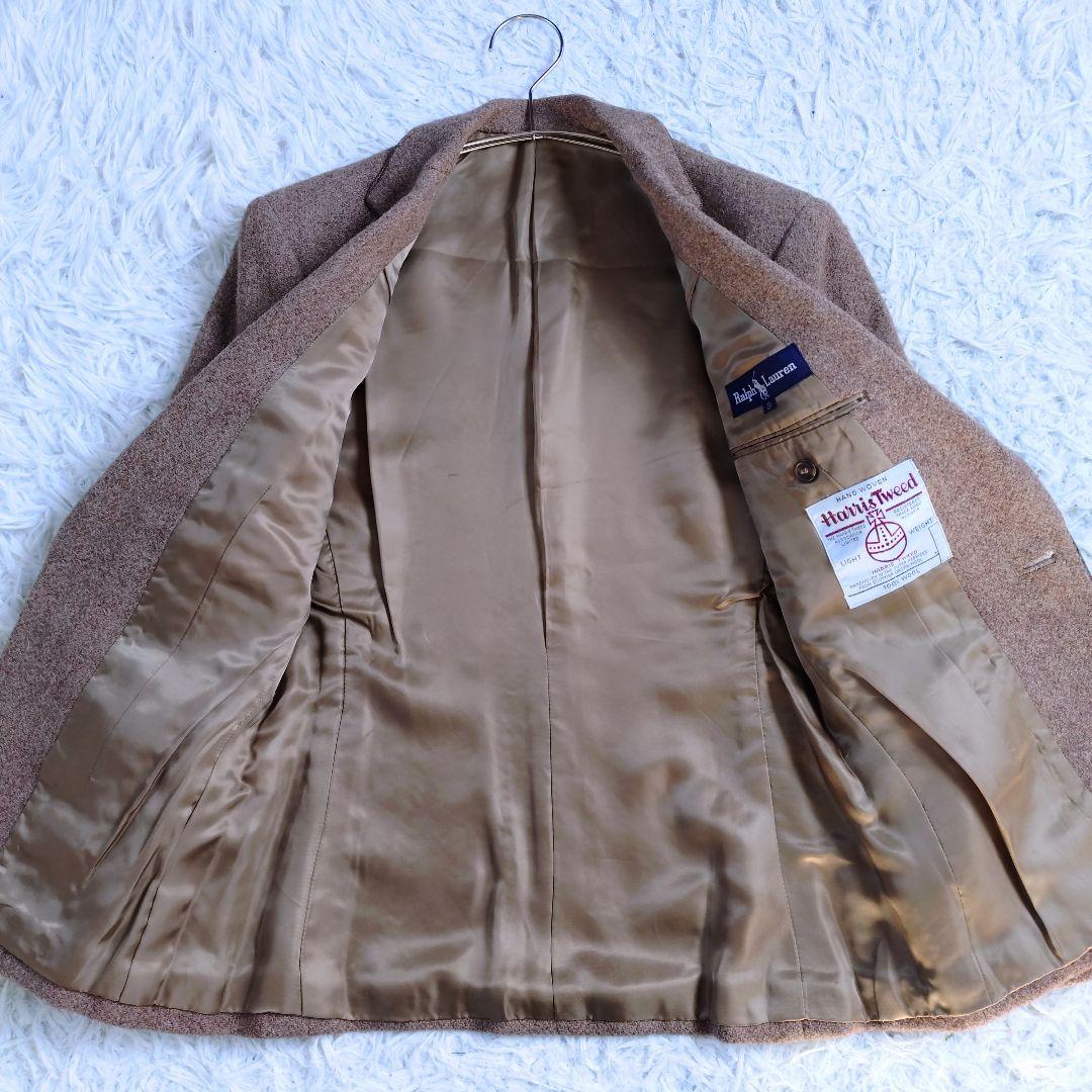 【希少品】ラルフローレン　ハリスツイード　ジャケット　リボン