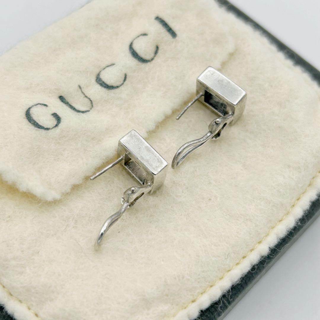 【アーカイブ】GUCCI スクエア ピアス Ag925 トムフォード期