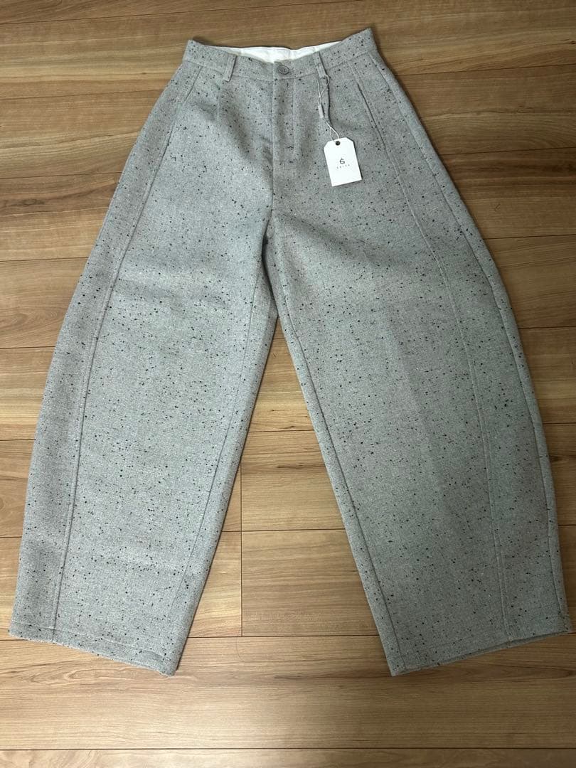 【uSagi 】esicaさん　ネップツイードカーブパンツ