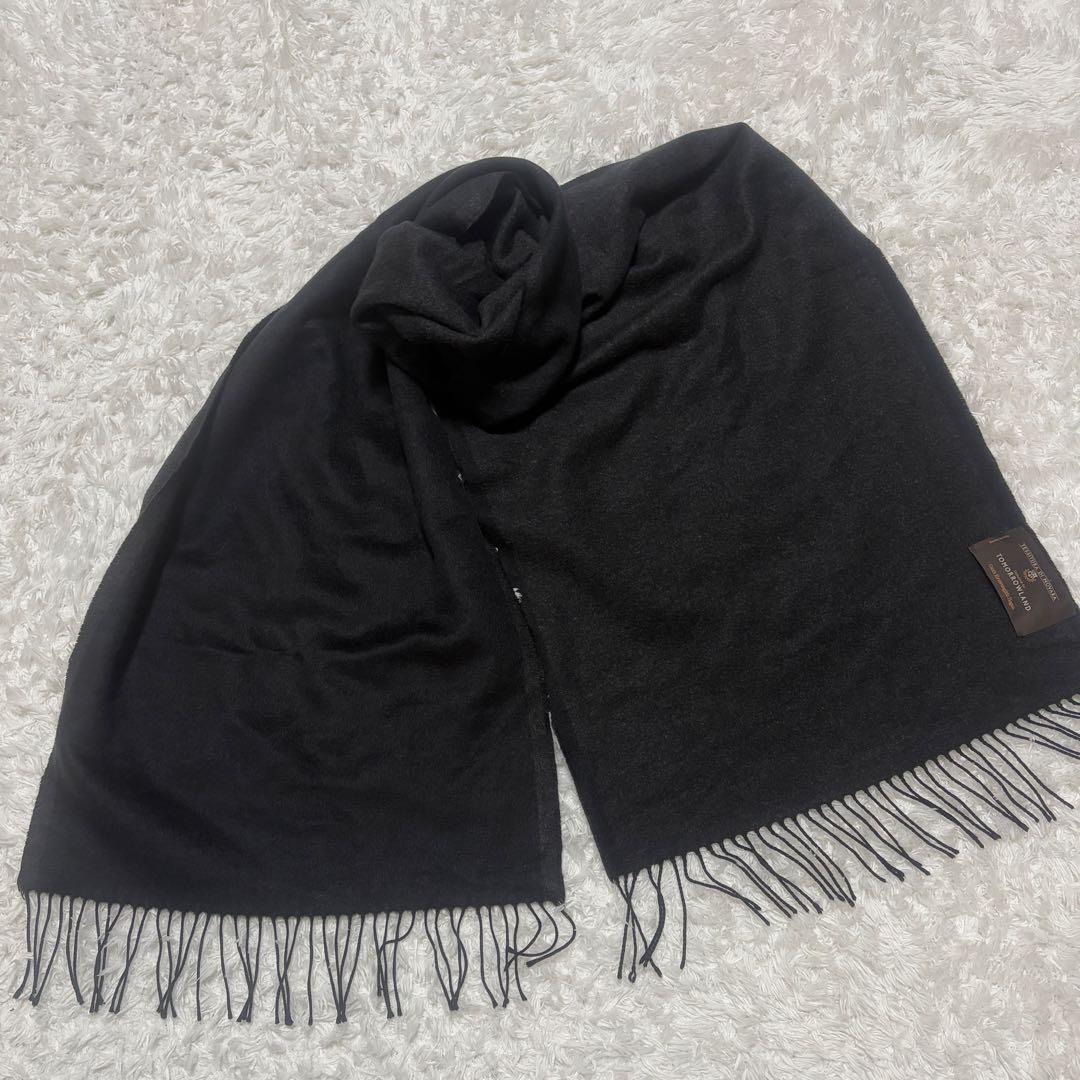 【美品】tomorrow landシルクダブルフェイス マフラー NOVARA