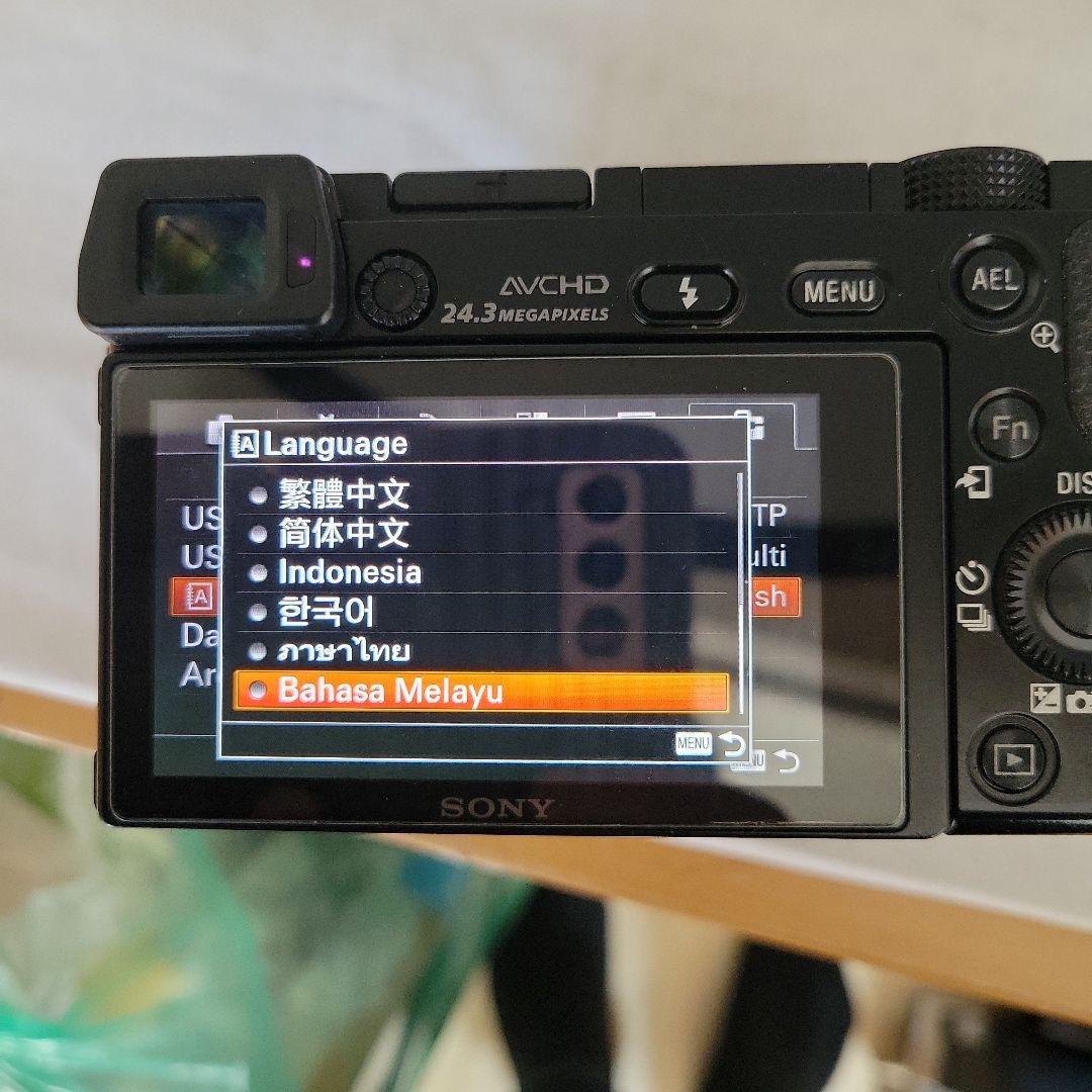 SONY α6000 ダブルレンズ 50mm F1.8 海外仕様 日本語なし