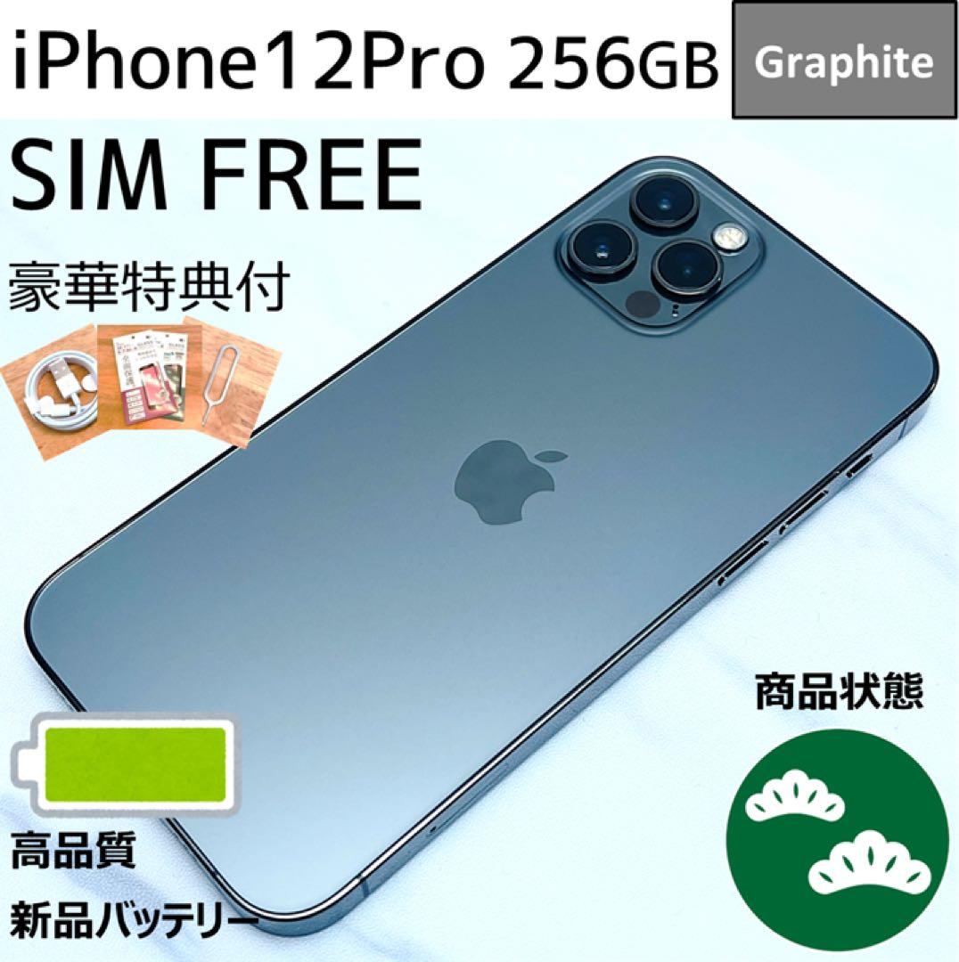 【極美品☆】iPhone12Pro 本体 Gray 256GB SIMフリー